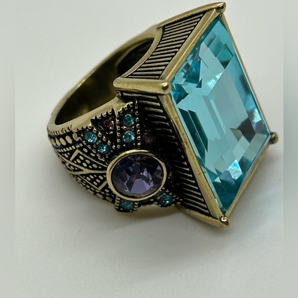 Vintage Heidi Daus Conscious Coupling Aqua Ring - Picture 5 of 9